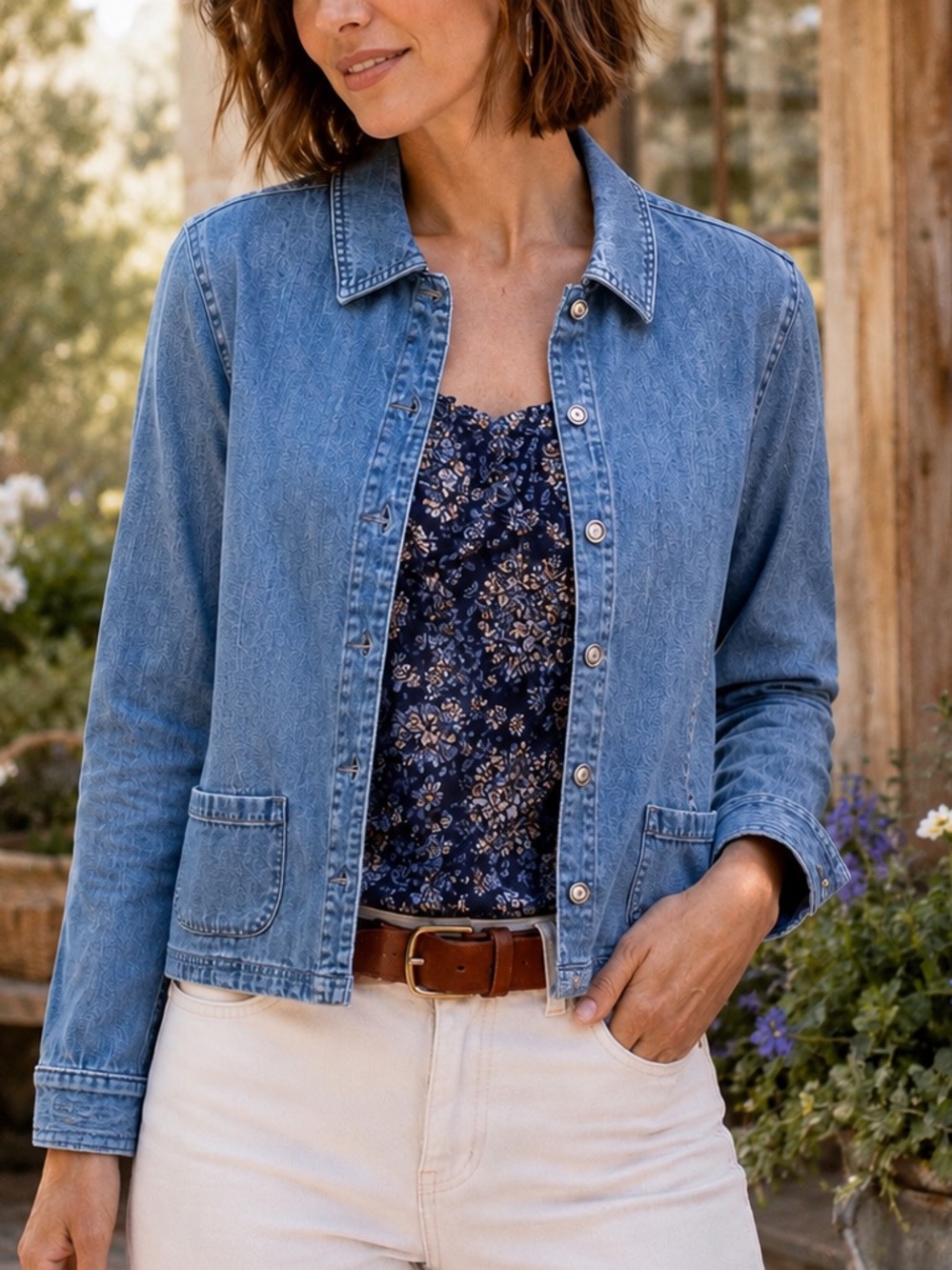 Classic Elements Blue Denim Shirt/ Jacket size small